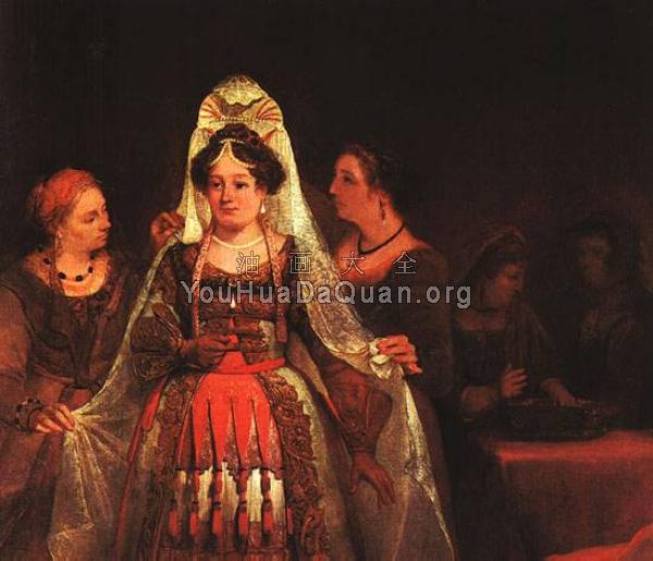 The Jewish Bride, Esther Bedecked - 艾尔特·德·戈德尔